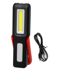 GLOBOSTAR® HANDLAMP-ESEN99 79018 Φακός Χειρός LED 6W 300lm 15~120° DC 5V  με Micro-USB με Επαναφορτιζόμενη Μπαταρία Li-ion 3.7V 1x18650 2400mAh IP20 Ψυχρό Λευκό 6000K - CREE XHP50 & COB Chip - Μ15.5 x Π4.1 x Υ2.9cm - 1 Χρόνο Εγγύηση