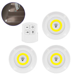 GLOBOSTAR® NEONSIGN 79044 Διακοσμητικό Φωτιστικό Τοίχου Νυκτός με RF Ασύρματο Χειριστήριο LED 6W 600lm 120° DC 3.6V με 11xAAA Μπαταρίες IP20 Ψυχρό Λευκό 6000K Dimmable - Μ9 x Π2.3 x Υ9cm - Πακέτο 3 Τεμαχίων - 2 Χρόνια Εγγύηση