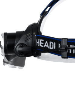 GloboStar® 79055 Φακός Κεφαλής Επαναφορτιζόμενος LED CREE XML2-T6 Chip 10 Watt 800lm με 2 x 18650 Μπαταρίες 5200mAh – Ψυχρό Λευκό 6000K – Μ8.5 x Π6.5 x Υ7cm