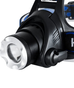 GloboStar® 79055 Φακός Κεφαλής Επαναφορτιζόμενος LED CREE XML2-T6 Chip 10 Watt 800lm με 2 x 18650 Μπαταρίες 5200mAh – Ψυχρό Λευκό 6000K – Μ8.5 x Π6.5 x Υ7cm