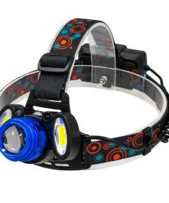 GLOBOSTAR® HEADLAMP 79056 Φακός Κεφαλής με Αισθητήρα Hand Swipe LED 20W 2000lm 15~60° DC 5V με USB-C με Επαναφορτιζόμενη Μπαταρία Li-ion 3.7V 2x18650 4800mAh Αδιάβροχο IP54 Ψυχρό Λευκό 6000K - CREE XHP50 & COB Chip - Μ7.5 x Π5.5 x Υ4.8cm - 1 Χρόνο Εγγύηση