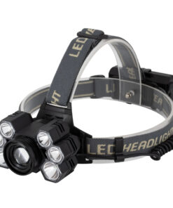 GLOBOSTAR® HEADLAMP 79061 Φακός Κεφαλής LED 30W 3000lm 15~60° DC 5V με USB-C με Επαναφορτιζόμενη Μπαταρία Li-ion 3.7V 2x18650 6000mAh Αδιάβροχο IP54 Ψυχρό Λευκό 6000K - CREE XML2-T6 Chip - Μ9.5 x Π5 x Υ5cm - 2 Χρόνια Εγγύηση