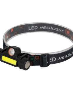GLOBOSTAR® HEADLAMP 79064 Φακός Κεφαλής LED 25W 2500lm 15~120° DC 5V με USB-C με Επαναφορτιζόμενη Μπαταρία Li-ion 3.7V 1x18650 3400mAh Αδιάβροχο IP54 Ψυχρό Λευκό 6000K - CREE XML2-T6 & COB Chip - Μ8.2 x Π2.5 x Υ4cm - 1 Χρόνο Εγγύηση