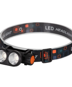 GloboStar® 79065 Φακός Κεφαλής Επαναφορτιζόμενος LED CREE XML2-T6 Chip 25 Watt 2500lm με 1 x 18650 Μπαταρία 3400mAh Θερμό Λευκό 3000K & Ψυχρό Λευκό 6000K