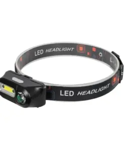 GLOBOSTAR® HEADLAMP 79066 Φακός Κεφαλής με Αισθητήρα Hand Swipe LED 25W 2500lm 60° DC 5V με USB-C για Επαναφορτιζόμενη Μπαταρία Li-ion 3.7V 1x18650 Αδιάβροχο IP54 Ψυχρό Λευκό 6000K - CREE COB Chip - Μ8.5 x Π4 x Υ4cm - 2 Χρόνια Εγγύηση
