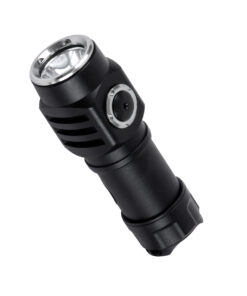 GloboStar® 79076 Φορητός Φακός Χειρός Επαναφορτιζόμενος LED Luminus SST20 10W 500lm 30° Μοιρών με 1 x 16340 Μπαταρία 800mAh USB 2.0 3 Modes Αδιάβροχο IP54 Ψυχρό Λευκό 6000K