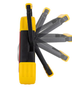 GloboStar® 79080 Φορητό Επαναφορτιζόμενο Τρίγωνο Ασφαλείας – Προβολέας Εργασίας LED COB 15W 1500lm με Ενσωματωμένη Μπαταρία 1200mAh & Φωτοβολταϊκό Πάνελ – 5 Light Modes & Power Bank με Καλώδιο Φόρτισης USB Αδιάβροχο IP54 Ψυχρό Λευκό 6000K