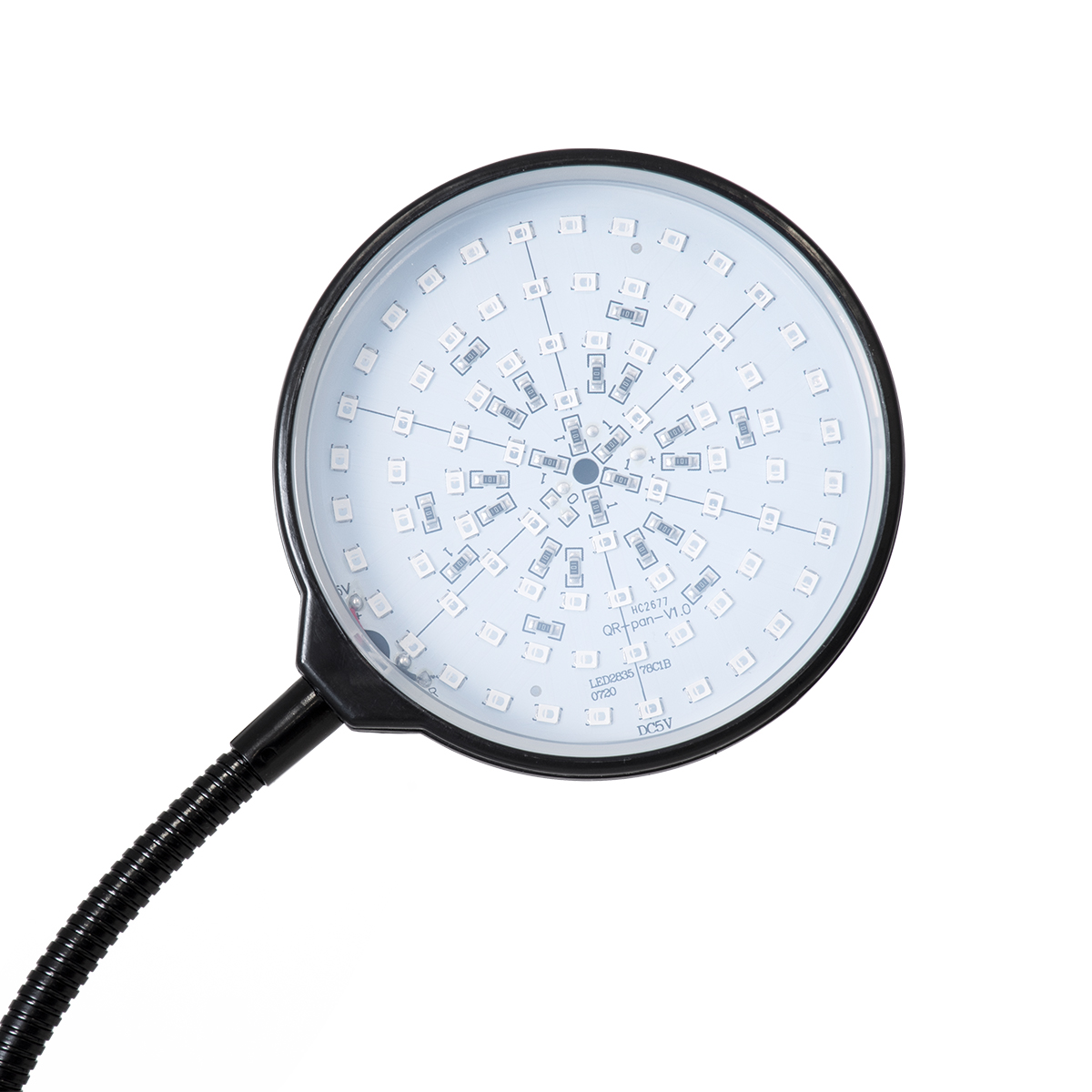GLOBOSTAR® GROWME 79648 Φωτιστικό Ανάπτυξης Φυτών με Ενσωματωμένο Χειριστήριο LED 5W 150lm 160° DC 5V με USB 2.0 IP20 Πολύχρωμο Πλήρους Φάσματος Κόκκινο 660nm & Μπλε 450nm & UVIR 730nm Dimmable - Sanan SMD Chip - Μαύρο - Μ10 x Π20 x Υ36cm - 2 Χρόνια Εγγύηση - Image 7