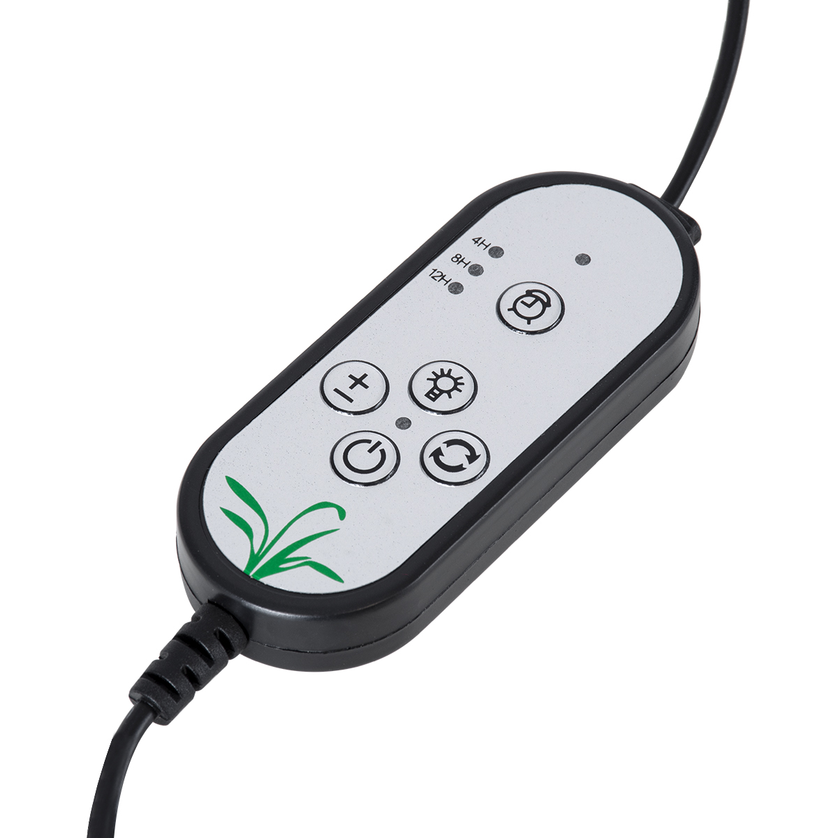 GLOBOSTAR® GROWME 79648 Φωτιστικό Ανάπτυξης Φυτών με Ενσωματωμένο Χειριστήριο LED 5W 150lm 160° DC 5V με USB 2.0 IP20 Πολύχρωμο Πλήρους Φάσματος Κόκκινο 660nm & Μπλε 450nm & UVIR 730nm Dimmable - Sanan SMD Chip - Μαύρο - Μ10 x Π20 x Υ36cm - 2 Χρόνια Εγγύηση - Image 9