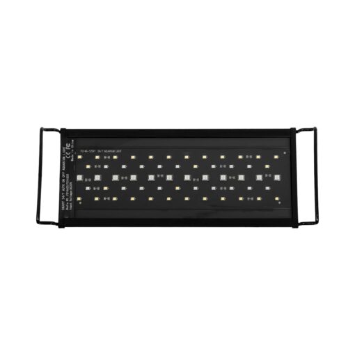GLOBOSTAR® AQUARIUS 79678 Φωτιστικό Ενυδρείου με Ενσωματωμένο Χειριστήριο LED 12W 600lm 120° AC 220-240V Αδιάβροχο IP44 Πολύχρωμο RGBW Dimmable – Sanan SMD Chip – Μαύρο – Μ30 x Π11 x Υ3cm – 2 Χρόνια Εγγύηση