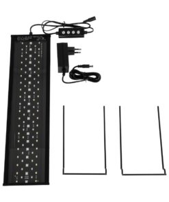 GLOBOSTAR® AQUARIUS 79679 Φωτιστικό Ενυδρείου με Ενσωματωμένο Χειριστήριο LED 16W 800lm 120° AC 220-240V Αδιάβροχο IP44 Πολύχρωμο RGBW Dimmable – Sanan SMD Chip – Μαύρο – Μ45 x Π11 x Υ3cm – 2 Χρόνια Εγγύηση