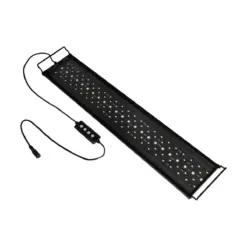 GLOBOSTAR® AQUARIUS 79680 Φωτιστικό Ενυδρείου με Ενσωματωμένο Χειριστήριο LED 19W 950lm 120° AC 220-240V Αδιάβροχο IP44 Πολύχρωμο RGBW Dimmable - Sanan SMD Chip - Μαύρο - Μ60 x Π11 x Υ3cm - 2 Χρόνια Εγγύηση