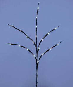 GLOBOSTAR® BRANCH 79800 Μοντέρνο Επιτραπέζιο Φωτιστικό LED 3W 300lm 360° με 2 x ΑΑ Μπαταρίες DC 3V IP20 Ψυχρό Λευκό 6000K - DIODE - Καφέ & Μπεζ - Μ62.5 x Π62.5 x Υ70cm - 2 Χρόνια Εγγύηση