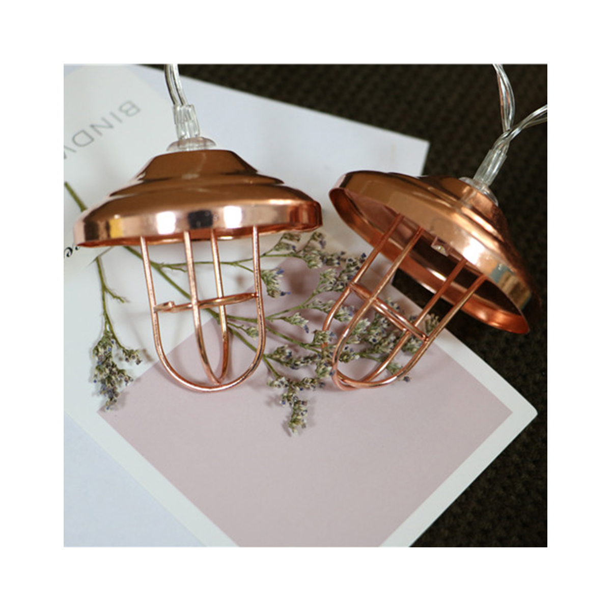 79808 Διακοσμητική Γιρλάντα Bronze Lamp 3 Μέτρα με Διακόπτη On/Off - 20 LED 2W με Μπαταρίες 3xAA & Διάφανο Καλώδιο IP20 Θερμό Λευκό 2700K Μ3m - Image 4
