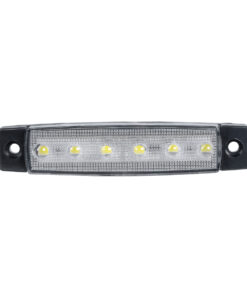 GLOBOSTAR® SIDEMARKER 79900 Φώτα Όγκου Οχημάτων LED 1.5W 150lm 120° DC 10-30V Αδιάβροχο IP66 Ψυχρό Λευκό 6000Κ – 6 x SMD2835 Sanan Chip – Μ9.5 x Π2 x Υ1.1cm – 1 Χρόνο Εγγύηση
