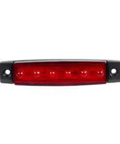 GLOBOSTAR® SIDEMARKER 79901 Φώτα Όγκου Οχημάτων LED 1.5W 75lm 120° DC 10-30V Αδιάβροχο IP66 Κόκκινο – 6 x SMD2835 Sanan Chip – Μ9.5 x Π2 x Υ1.1cm – 1 Χρόνο Εγγύηση