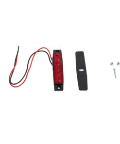 GLOBOSTAR® SIDEMARKER 79901 Φώτα Όγκου Οχημάτων LED 1.5W 75lm 120° DC 10-30V Αδιάβροχο IP66 Κόκκινο – 6 x SMD2835 Sanan Chip – Μ9.5 x Π2 x Υ1.1cm – 1 Χρόνο Εγγύηση
