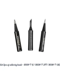 GLOBOSTAR® YIHUA-900M 79948 Σετ 3 Κεφαλών για Σταθμό Συγκόλλησης/Κολλητήρι Συμβατές με Μοντέλα Yihua - 900Μ-T-B & 900Μ-T-2CF & 900M-T-1.6D - Μ0.5 x Π0.5 x Υ4cm - Πακέτο 3 Τεμαχίων