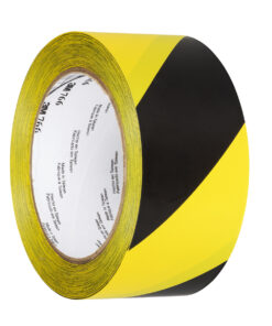 GloboStar® 79954 3M 766Τ Original Αυτοκόλλητη Ταινία Σήμανσης Προειδοποίησης Κινδύνου Μαύρο - Κίτρινο Π50mm x Μ33 Μέτρα