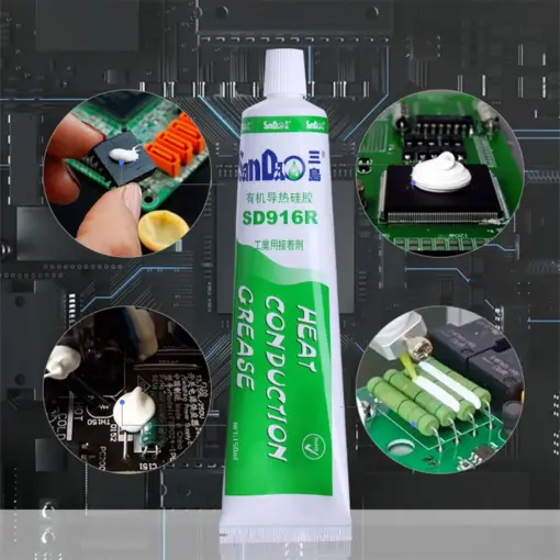GLOBOSTAR® SILICONE-SD933 79959 Σωληνάριο Μονοσυστατικής Θερμοαγώγιμης & Στεγανοποιητικής Πάστας Σιλικόνης RTV 150ml - Αντοχή σε Θερμοκρασίες -50°C έως +250°C - Διάφανη - Μ18 x Π5 x Υ2cm - Image 5