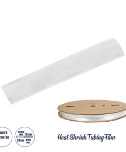 GLOBOSTAR® SHRINKTUBE 79968-1 Θερμοσυστελλόμενο Μακαρόνι Στεγανοποίησης για Neon Flex LED Αδιάβροχο IP65 - Διάφανο - Μ20 x Π2 x Υ2cm/Π1 x Υ1cm