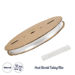 GLOBOSTAR® SHRINKTUBE 79968 Θερμοσυστελλόμενο Μακαρόνι Στεγανοποίησης για Neon Flex LED Αδιάβροχο IP65 - Διάφανο - Μ1000 x Π2 x Υ2cm/Π1 x Υ1cm - Ρολό 100 Μέτρων