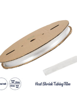 GLOBOSTAR® SHRINKTUBE 79968 Θερμοσυστελλόμενο Μακαρόνι Στεγανοποίησης για Neon Flex LED Αδιάβροχο IP65 - Διάφανο - Μ1000 x Π2 x Υ2cm/Π1 x Υ1cm - Ρολό 100 Μέτρων