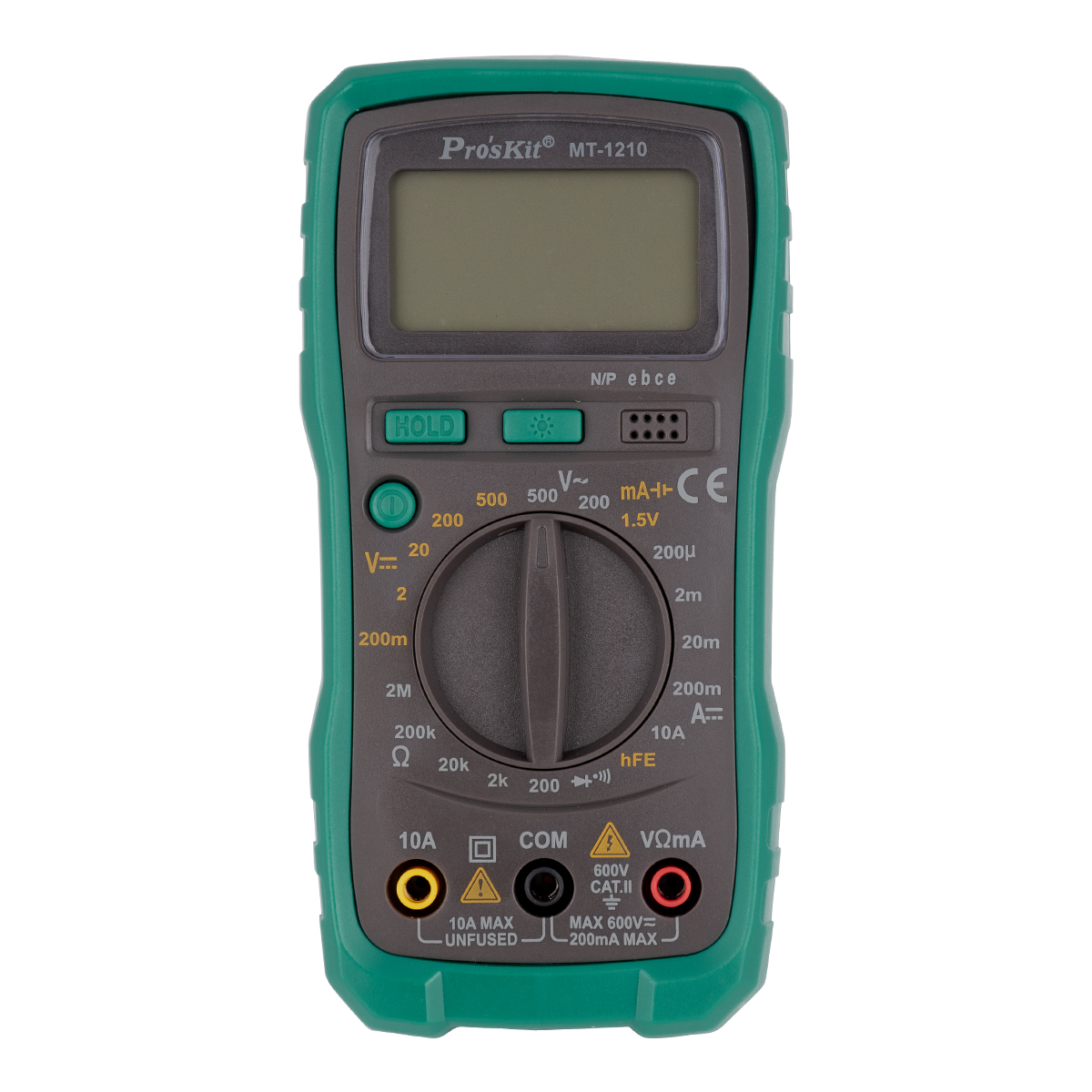 GloboStar® 79982 Ψηφιακό Πολύμετρο Proskit MT-1210 με Θήκη Προστασίας - Οθόνη 3 ½ - Buzzer και Βοηθητικό Φωτισμό - Image 3
