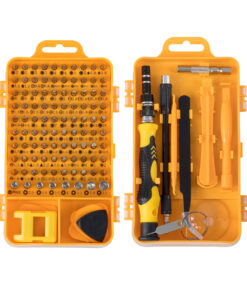 GloboStar® 79998 Επαγγελματικό Mini Σετ Εργαλείων 115 Εξαρτημάτων σε 1 DIY Tool Kit - Για Επισκευές iPhone,Samsung κλπ Κινητά Τηλέφωνα - PC - Laptop - Xbox - Ρολογιών - Οπτικά - Γυαλιά και Γενικών Μικρόεπισκευών Λεπτομέρειας με Μαγνητικό Κατσαβίδι