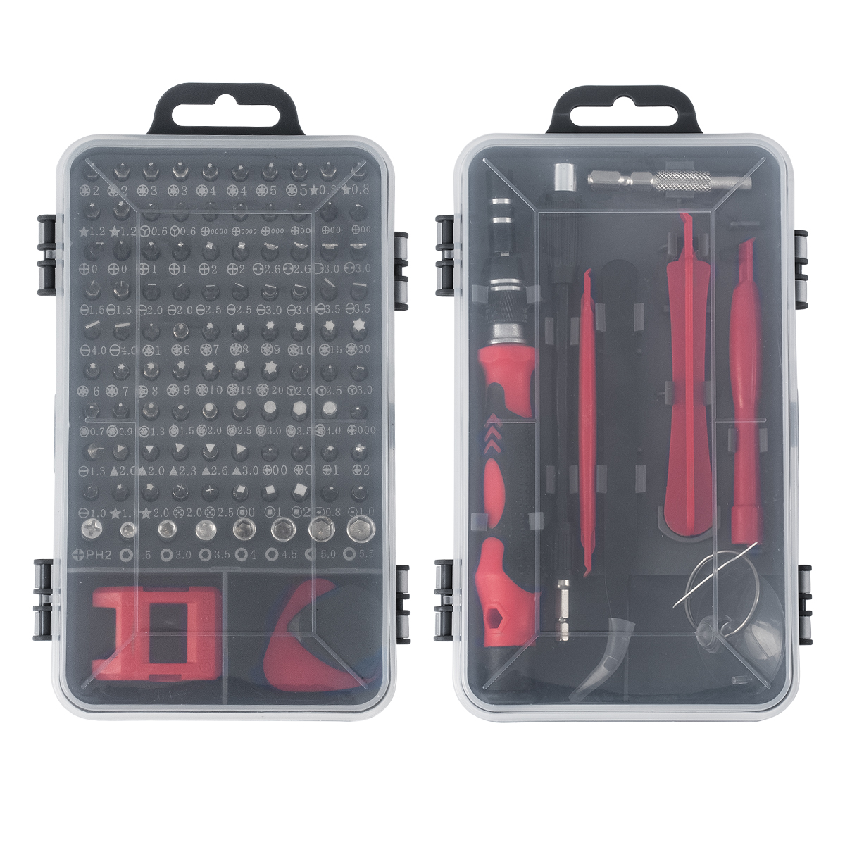 GLOBOSTAR® ELEKIT 79999 Ολοκληρωμένο Mini DIY ΚΙΤ με 115 Μικροεργαλεία σε 1 Βαλιτσάκι για Επισκευές Κινητών Τηλεφώνων, Laptop, Οπτικών & κλπ Μικροεπισκευών - Image 3