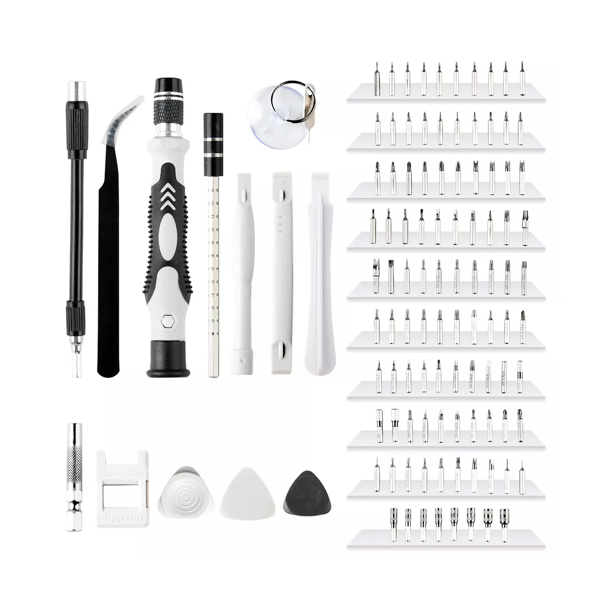 GLOBOSTAR® ELEKIT 79999 Ολοκληρωμένο Mini DIY ΚΙΤ με 115 Μικροεργαλεία σε 1 Βαλιτσάκι για Επισκευές Κινητών Τηλεφώνων, Laptop, Οπτικών & κλπ Μικροεπισκευών - Image 5