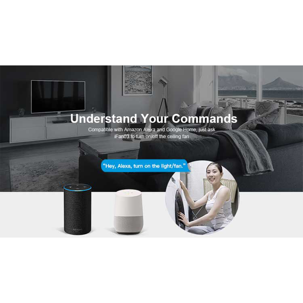 GloboStar® 80012 SONOFF iFan03-R2 - Wi-Fi Smart Switch Ceiling Fan & Light Controller - Image 11