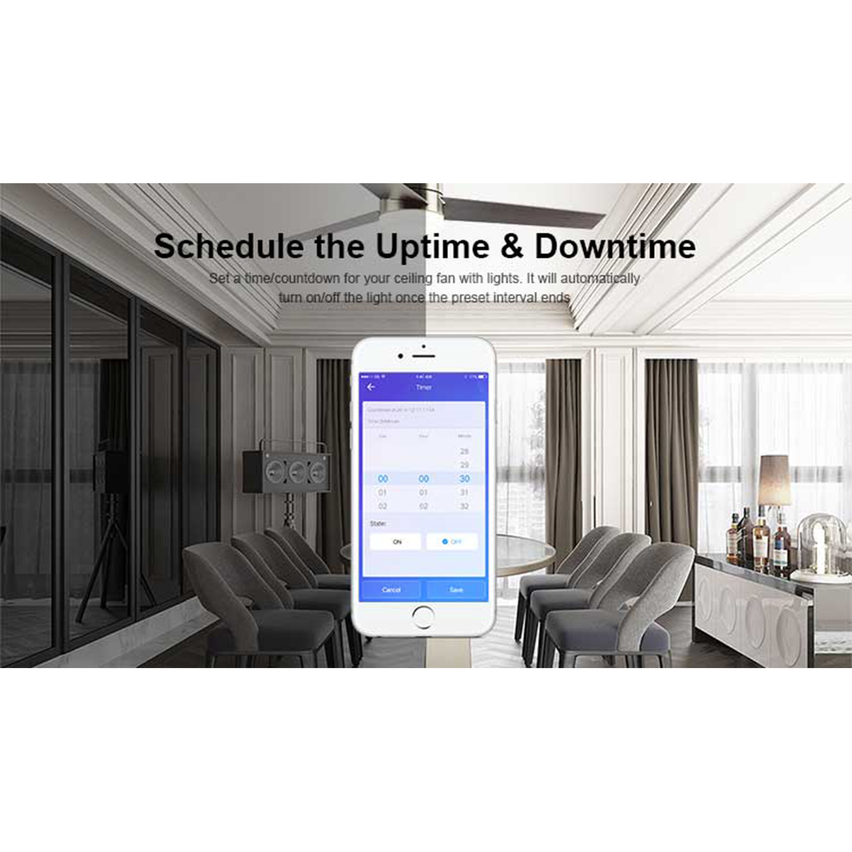 GloboStar® 80012 SONOFF iFan03-R2 - Wi-Fi Smart Switch Ceiling Fan & Light Controller - Image 12