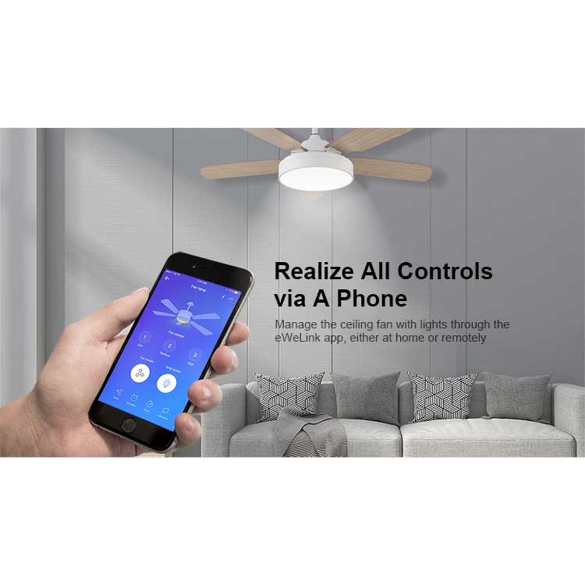 GloboStar® 80012 SONOFF iFan03-R2 - Wi-Fi Smart Switch Ceiling Fan & Light Controller - Image 9