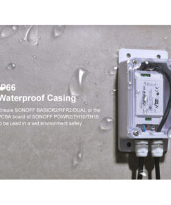 GloboStar® 80041 SONOFF IP66-CASE-R2 – BOX Case for SONOFF Smart Switches Waterproof IP66