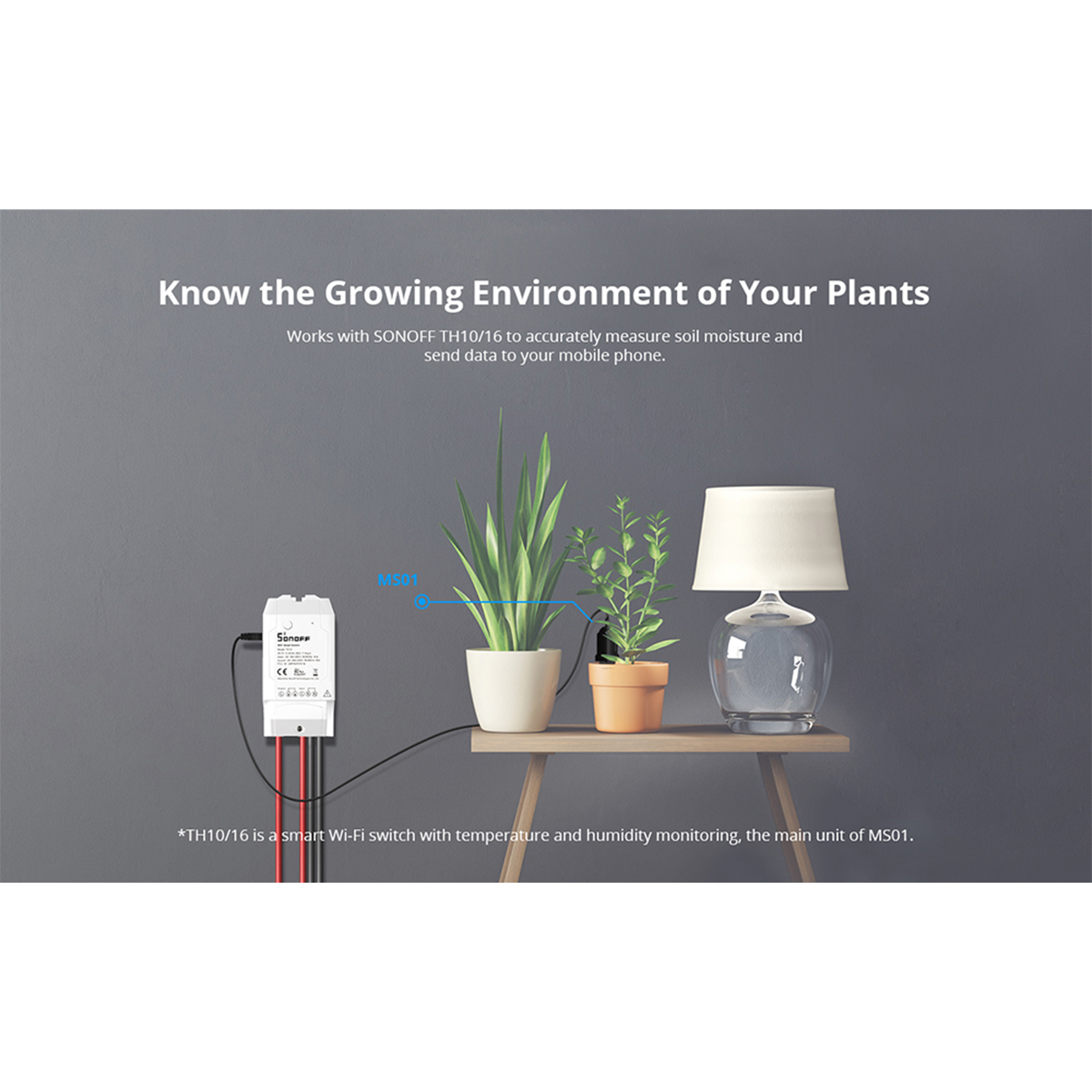 GloboStar® 80059 SONOFF MS01 - Smart Soil Moisture Sensor TH Sensor for TH10 & TH16 Models - Image 9