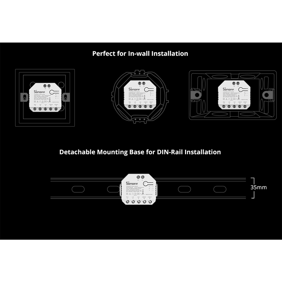 GloboStar® 80062 SONOFF DUALR3 Lite - Wi-Fi Smart Dual Relay Two Way Power Metering - Smart Switch - Image 18