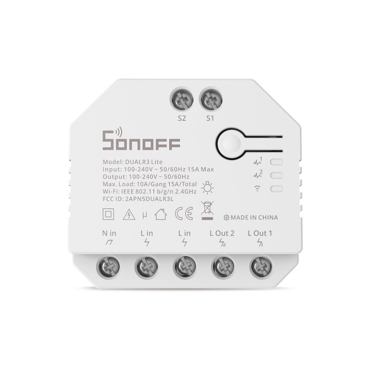 GloboStar® 80062 SONOFF DUALR3 Lite - Wi-Fi Smart Dual Relay Two Way Power Metering - Smart Switch - Image 2