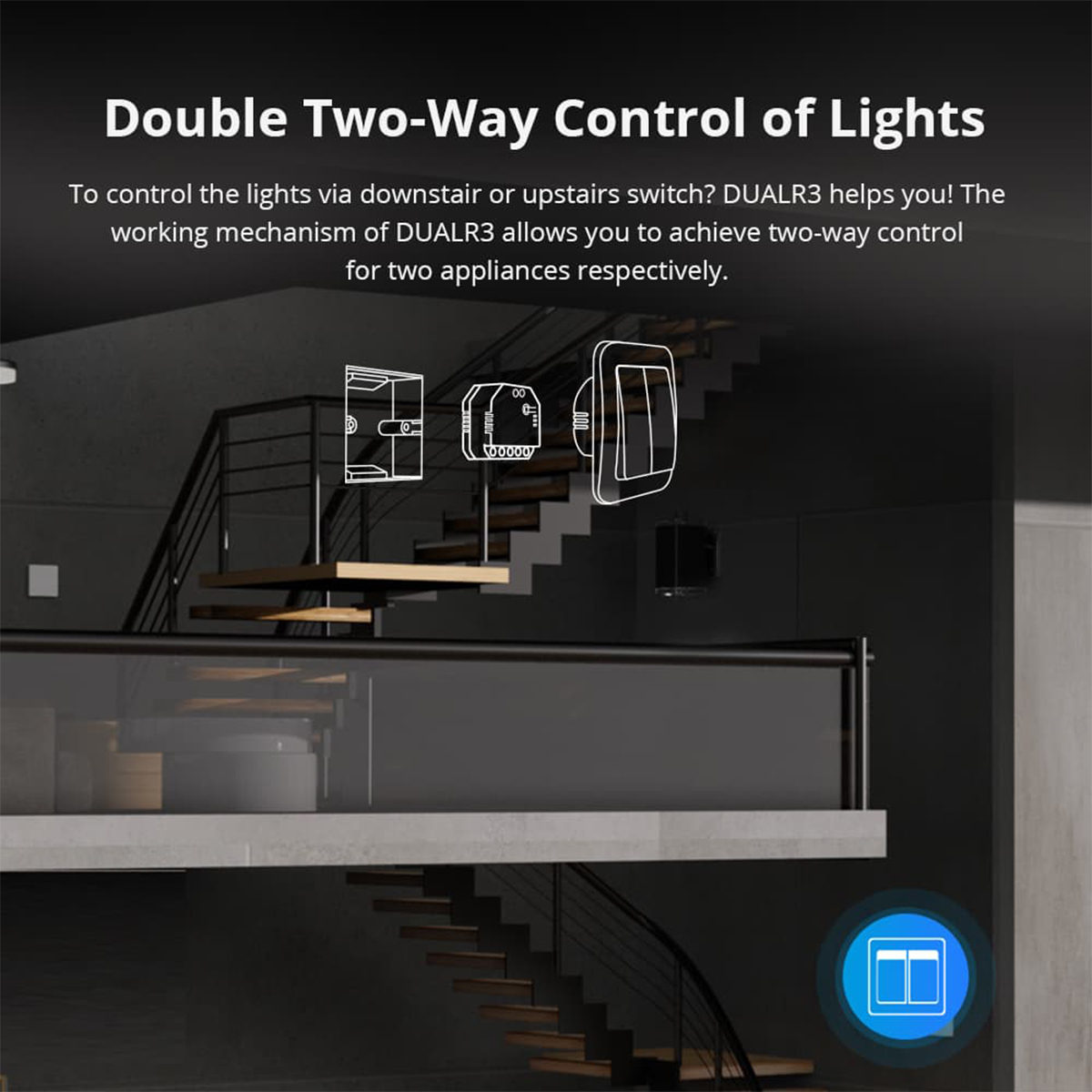 GloboStar® 80062 SONOFF DUALR3 Lite - Wi-Fi Smart Dual Relay Two Way Power Metering - Smart Switch - Image 8