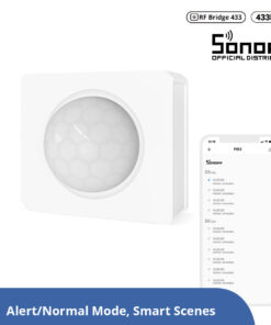 GloboStar® 80064 SONOFF PIR3-RF – Smart 433MHZ RF PIR Motion Sensor 6m/110° Detection