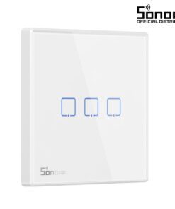 GloboStar® 80067 SONOFF T2EU3C-RF - 433MHz Wireless Smart Wall Touch Button Switch 3 Way - RF Series