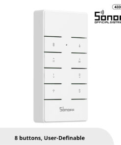 GloboStar® 80074 SONOFF RM433R2 - Remote Controller RF 433Mhz 8 Key (Battery Included)