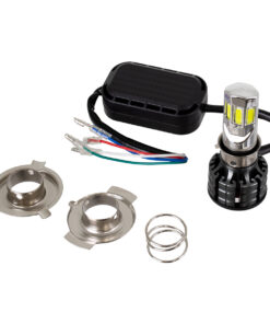 GloboStar® 81661 H4/HS1 KIT Βασικού Φωτισμού Μοτοσυκλέτας 2nd Generation Can-Bus Series LED CREE CXB COB 60W 6000lm DC 8-80V Αδιάβροχο IP67 Ψυχρό Λευκό 8000K