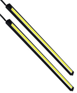 GloboStar® 81721 Σετ 2 Μπάρες Αλουμινίου DRL LED CREE COB 6W 600lm 120° DC 12V Αδιάβροχες IP65 Ψυχρό Λευκό 6000K