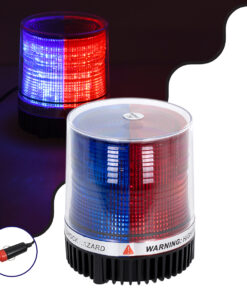 GloboStar® 85155 PRO Series Φάρος Σήμανσης Οχήματος Αστυνομίας για Αυτοκίνητα & Φορτηγά STROBE LED 10W DC 12-24V Αδιάβροχος IP65 Μπλε & Κόκκινο