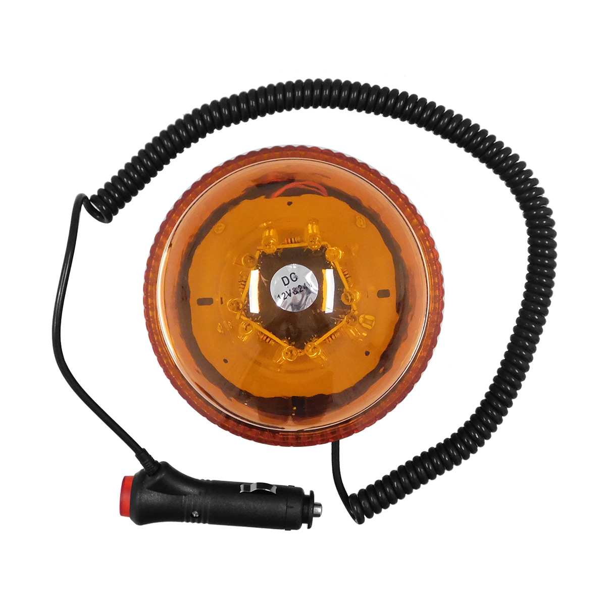GloboStar® 85159 PRO Series Φάρος Σήμανσης Οχήματος Οδικής Βοήθείας για Αυτοκίνητα & Φορτηγά 6 Προγραμμάτων Φωτισμού STROBE LED 20W DC 10-30V Αδιάβροχος IP65 Πορτοκαλί - Image 4