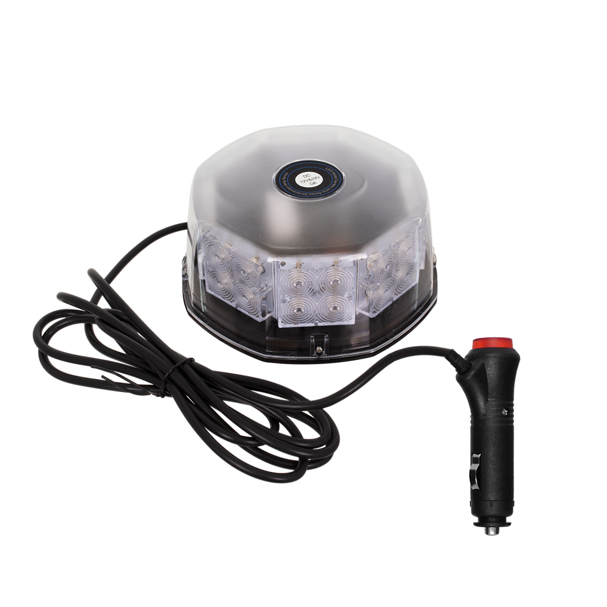 GloboStar® 85162 PRO Series Φάρος Σήμανσης Οχήματος Πυροσβεστικής για Αυτοκίνητα & Φορτηγά 6 Προγραμμάτων Φωτισμού STROBE LED 40W DC 10-30V Αδιάβροχος IP65 Κόκκινο - Image 6
