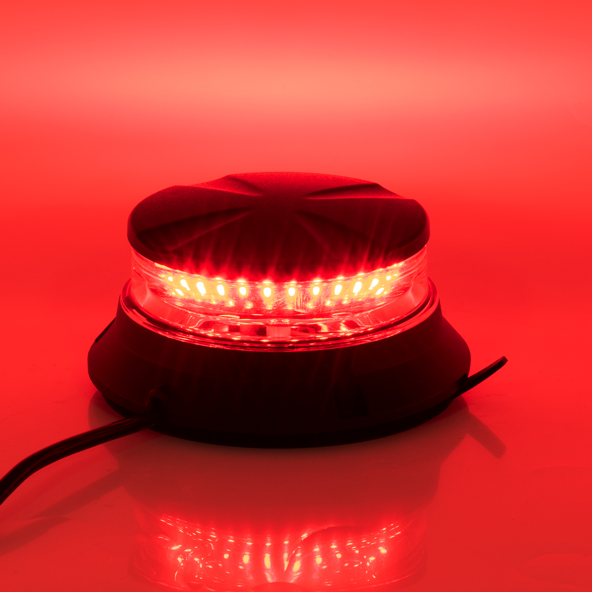 GloboStar® 85168 PRO Series Φάρος Σήμανσης Οχήματος Πυροσβεστικής για Αυτοκίνητα & Φορτηγά 6 Προγραμμάτων Φωτισμού STROBE LED SMD 3030 48W DC 10-30V Αδιάβροχος IP66 Κόκκινο - Image 7