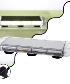 GloboStar® 85184 PRO Series Φάρος Σήμανσης Οχήματος Ασθενοφόρου για Αυτοκίνητα & Φορτηγά 6 Προγραμμάτων Φωτισμού STROBE LED COB 100W DC 10-30V Αδιάβροχος IP66 Ψυχρό Λευκό 6000K