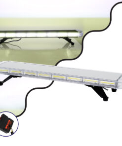 GloboStar® 85190 PRO Series Φάρος Σήμανσης Οχήματος Ασθενοφόρου για Αυτοκίνητα & Φορτηγά 6 Προγραμμάτων Φωτισμού STROBE LED COB 180W DC 10-30V Αδιάβροχος IP66 Ψυχρό Λευκό 6000K